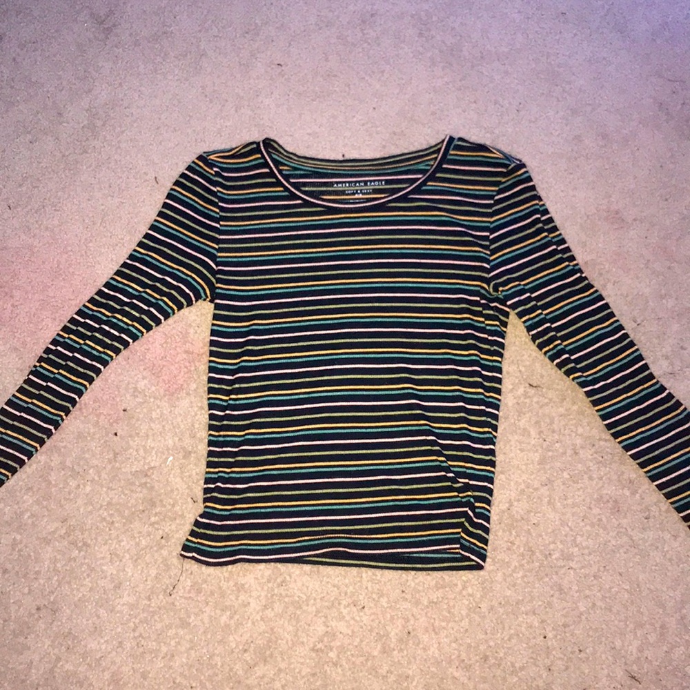 Striped long sleeved shirt